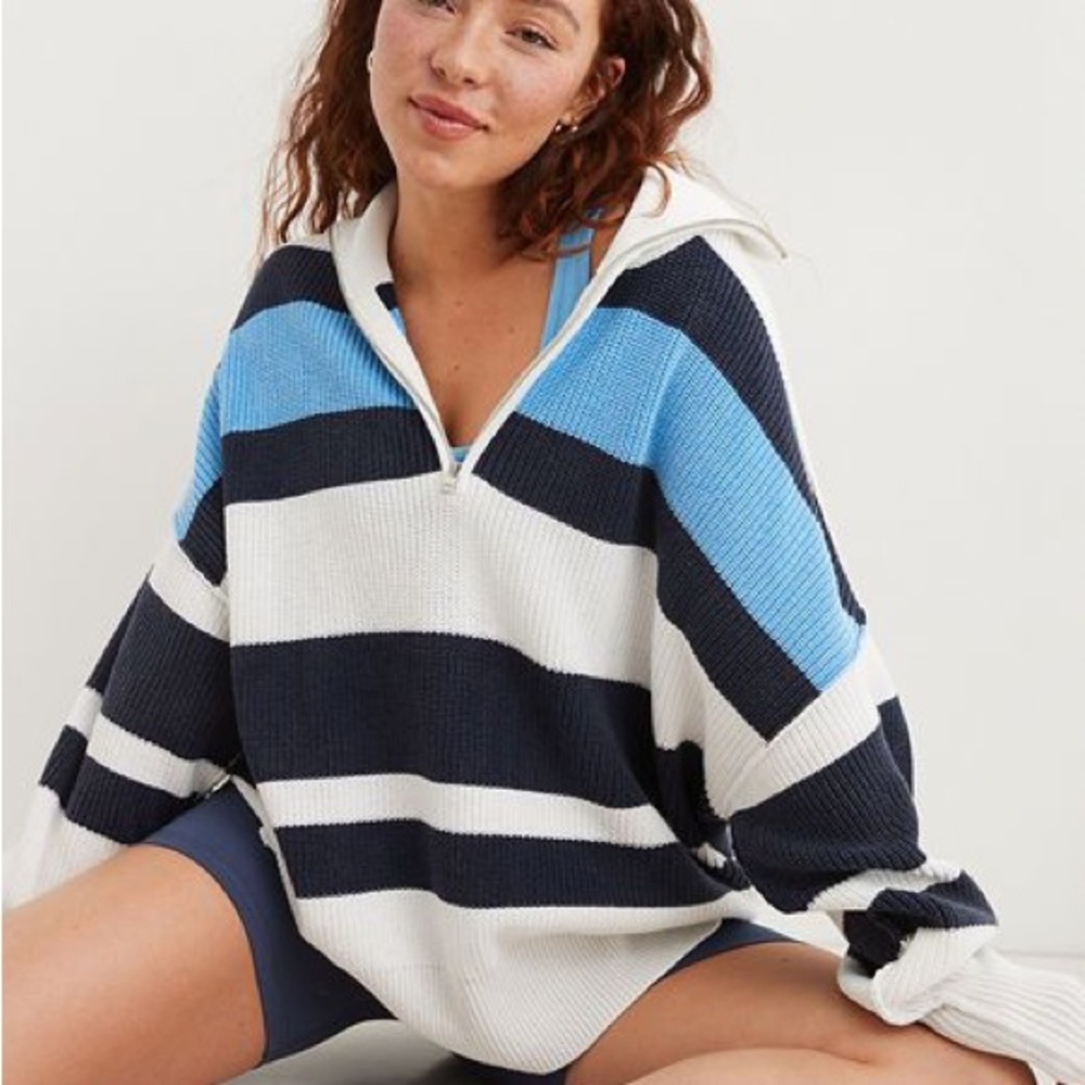 Aerie quarter zip sweater